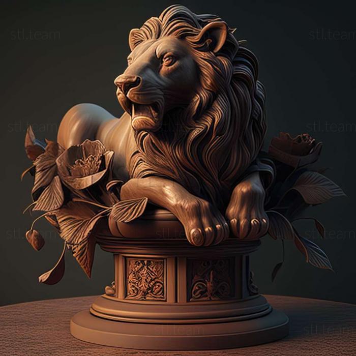 LION on the small pedestal